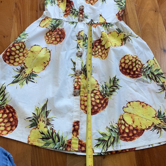 Anthropology size s pineapple  tropical dress - Picture 5 of 12